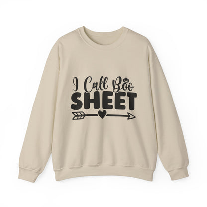 I Call Boo Sheet Sweatshirt Retro Halloween Sweater Funny Halloween Sweatshirt Halloween Party Costume Boo Shit Spooky Season Apparel Fall