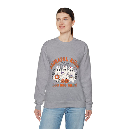 Neonatal Nurse Boo Boo Crew Sweatshirt Ghost Nurse Halloween Sweatshirt Spooky Season Sweater Boo Nursing Student Gift Nurse Squad Pullover