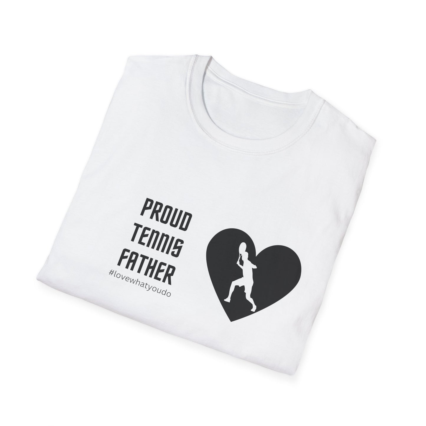 Dad's Profession T-shirt ,"Proud Tennis Father",Father's Day Gift,Unique Men's Apparel,Novelty Love Appreciation Occupation Tee