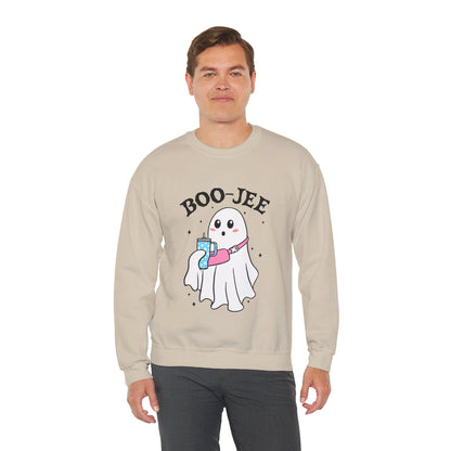 Halloween Boo-Jee Sweatshirt Boujee Ghost Sweater Cute Ghost Halloween Sweatshirt Boo-Jee Funny Halloween Spooky Season Pullover Sweater