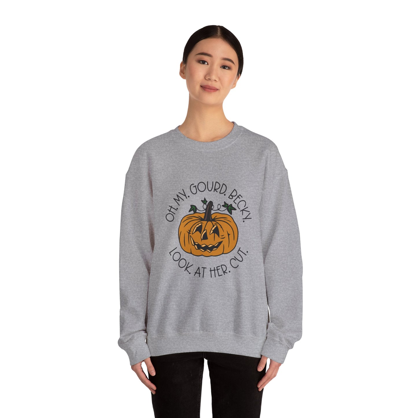 Oh My Gourd Becky Sweatshirt Funny Fall Sweater Friendsgiving Sweatshirt Cute Thanksgiving Sweater Autumn Aesthetic Apparel Fall Pun Sweater