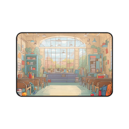 Anime Classroom Desk Mat Large Office Desk Accessory Manga XL Mouse Pad Japanese Desk Pad Lofi Fan Gaming Mousepad Unique Gift Idea Teacher