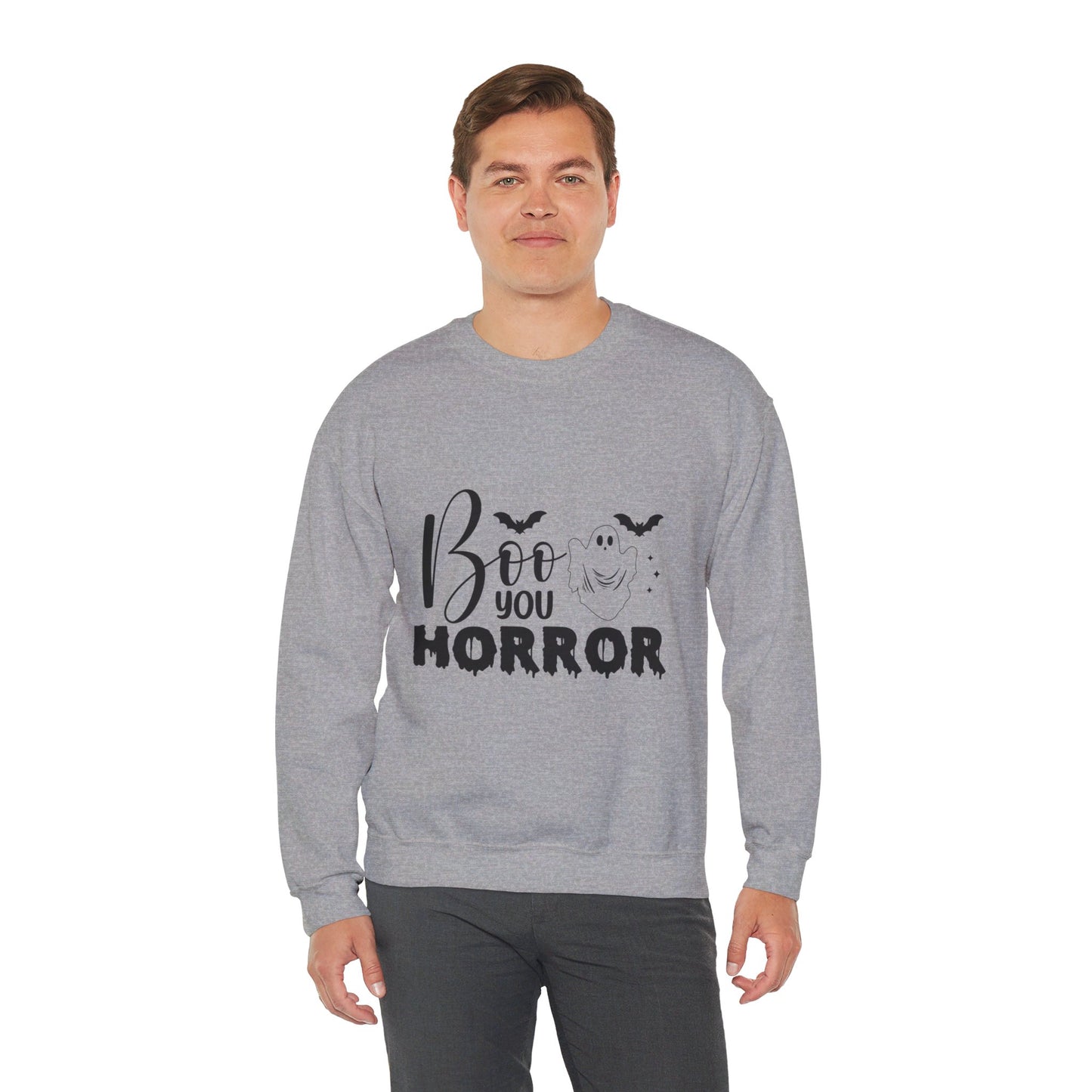 Boo You Horror Sweatshirt Funny Halloween Sweater Spooky Season Sweatshirt Horror Movie Halloween Outfit Funny Ghost Pullover Crewneck Sweat