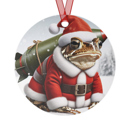 Missile Toad Funny Christmas Ornament Mistletoe Missiletoad Pun Gag Funny Viral Meme Christmas Decor Stocking Stuffer White Elephant Gift