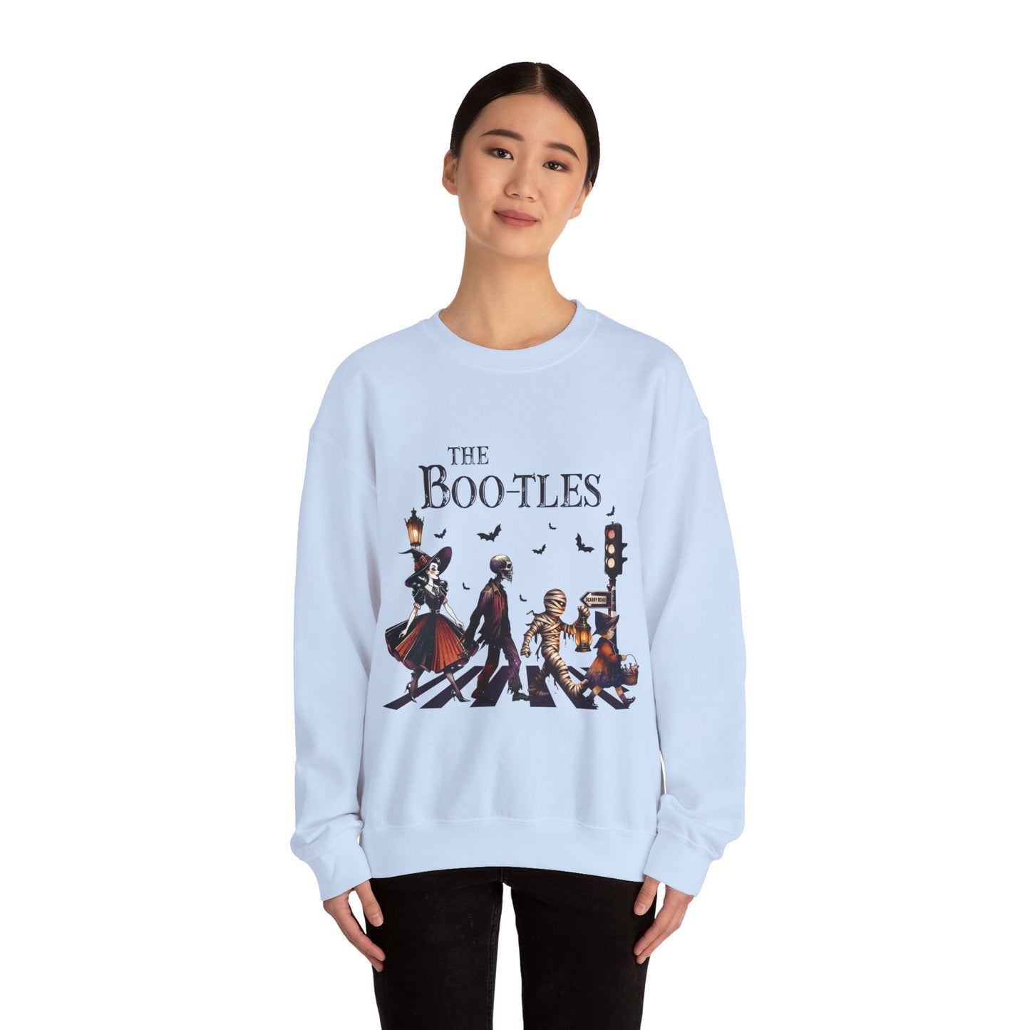 The Boo-tles Sweatshirt Funny Halloween Sweater Spooky Season Pullover Vampire Witch Monsters Sweater Boo Music Sweatshirt Retro Halloween