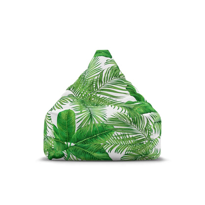 Tropical Palm Leaves Bean Bag Chair Cover Green Home Decor Gift Plant Mom Aesthetic Gift New Home Gift Botanical Outdoor Patio Beanbag Cover