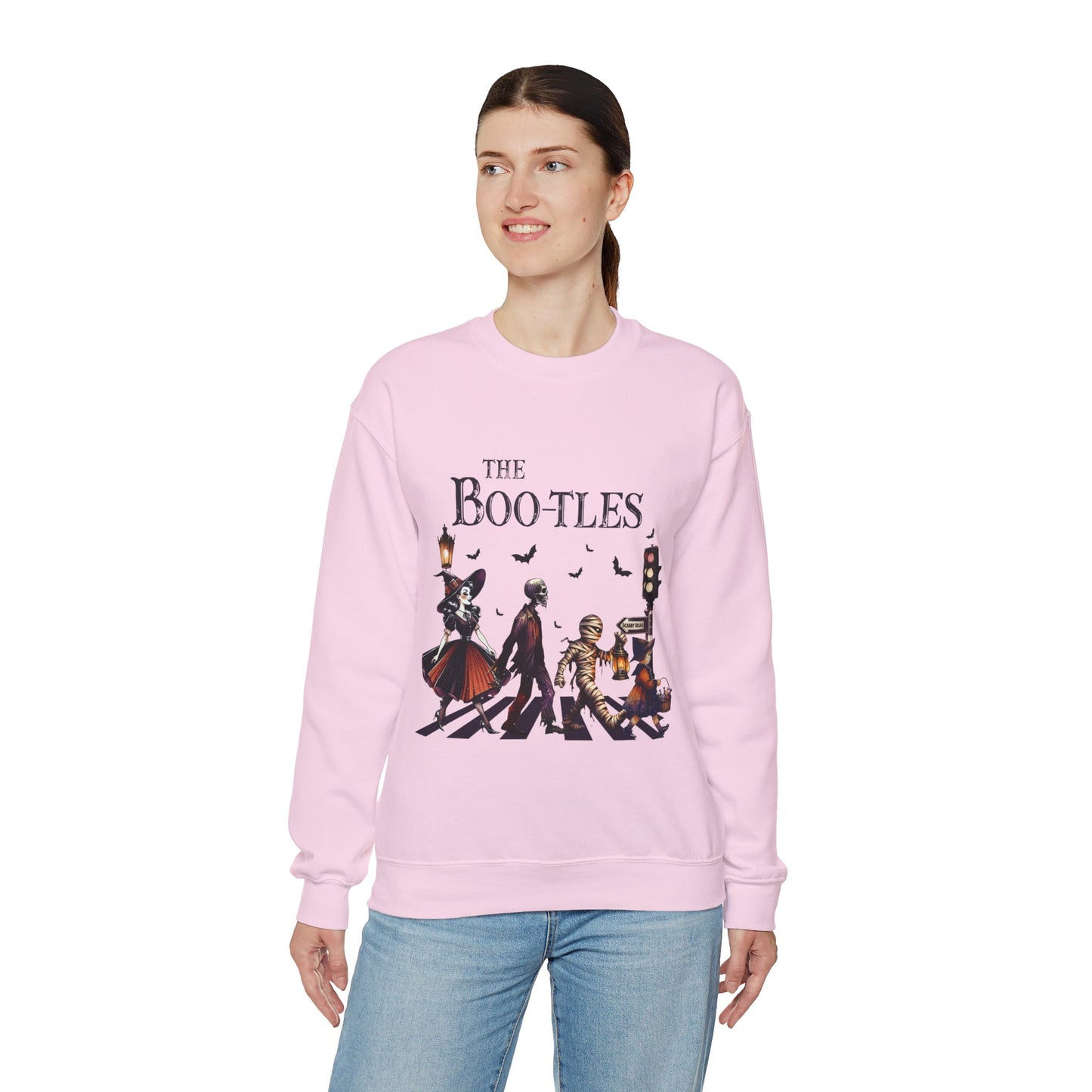 The Boo-tles Sweatshirt Funny Halloween Sweater Spooky Season Pullover Vampire Witch Monsters Sweater Boo Music Sweatshirt Retro Halloween