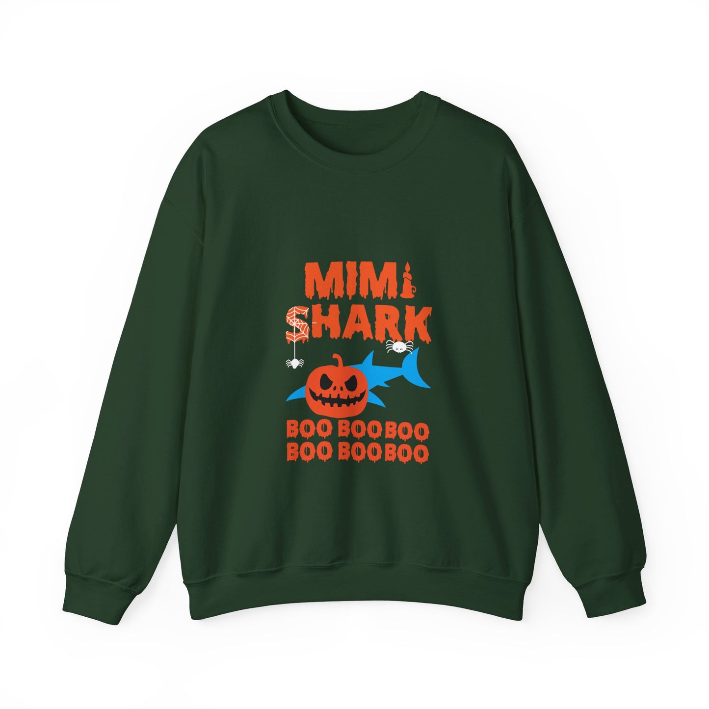 Mimi Shark Boo Boo Sweatshirt Baby Shark Custom Sweater Funny Baby Shark Halloween Sweatshirt Grandma Halloween Funny Halloween Sweater Gift