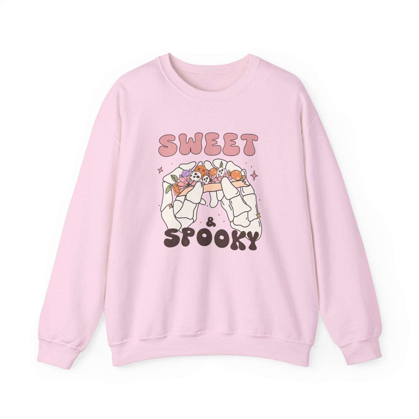 Sweet and Spooky Sweatshirt Retro Halloween Crewneck Groovy Fall Sweater Vintage Halloween Apparel Cool Funky Unique Novelty Women Gift Girl