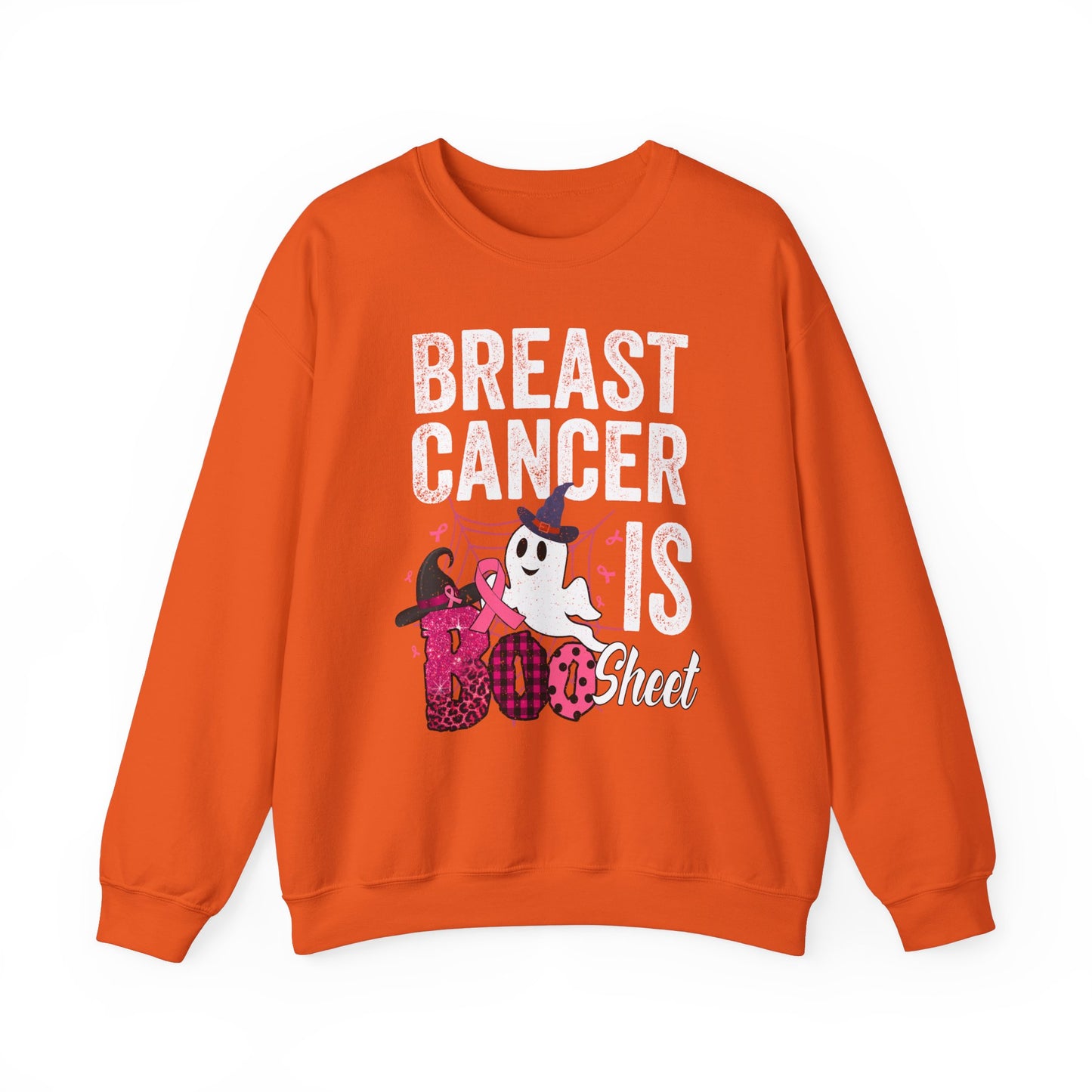 Breast Cancer Is Boo Sheet Sweatshirt Funny Halloween Sweater Breast Cancer Halloween Apparel Cancer Tee Warrior Breast Cancer Survivor Gift