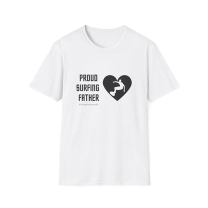 Dad's Profession T-shirt,"Proud Surfing Father",Father's Day Gift,Unique Men's Apparel,Novelty Love Appreciation for Occupation