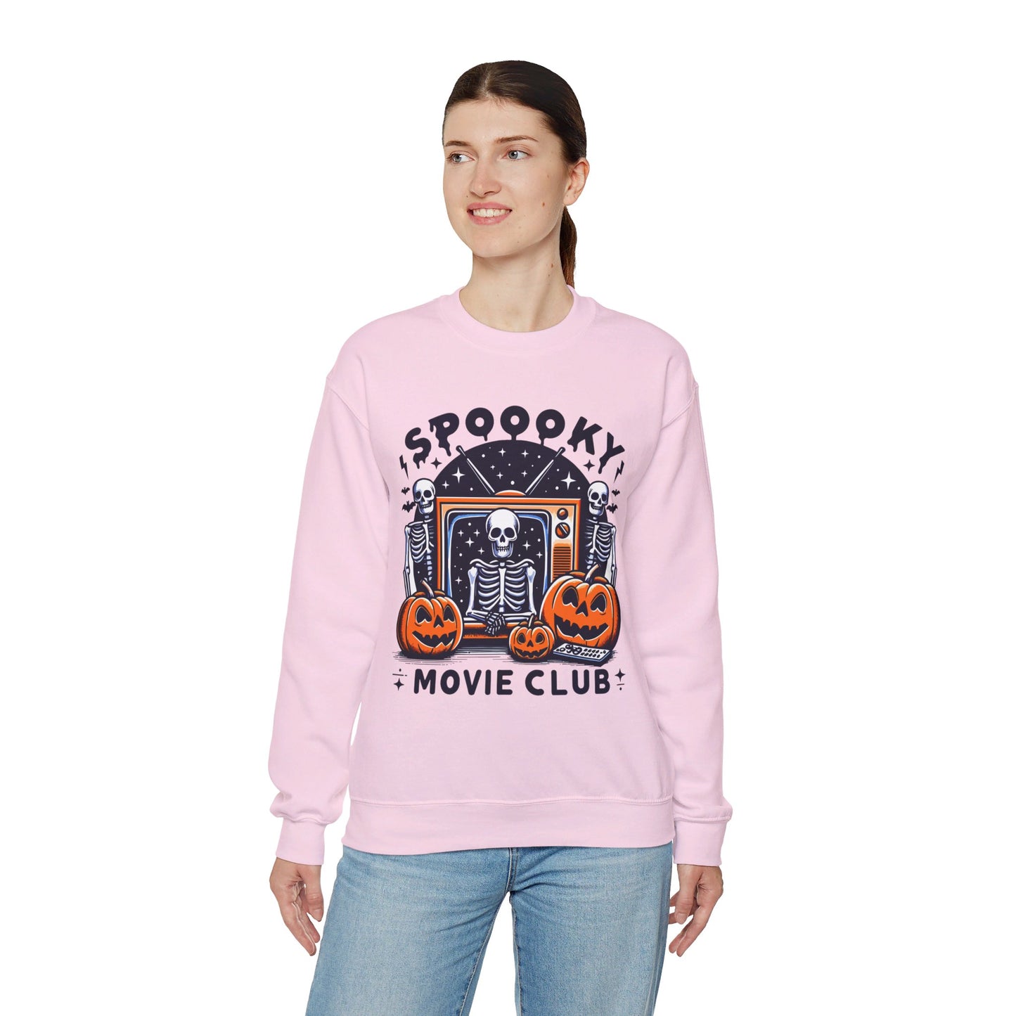 Spooky Movie Club Sweatshirt Spooky Season Sweater Horror Movie Addict Sweatshirt Halloween Sweater Horror Movie Fan Club Gift Scary Movie