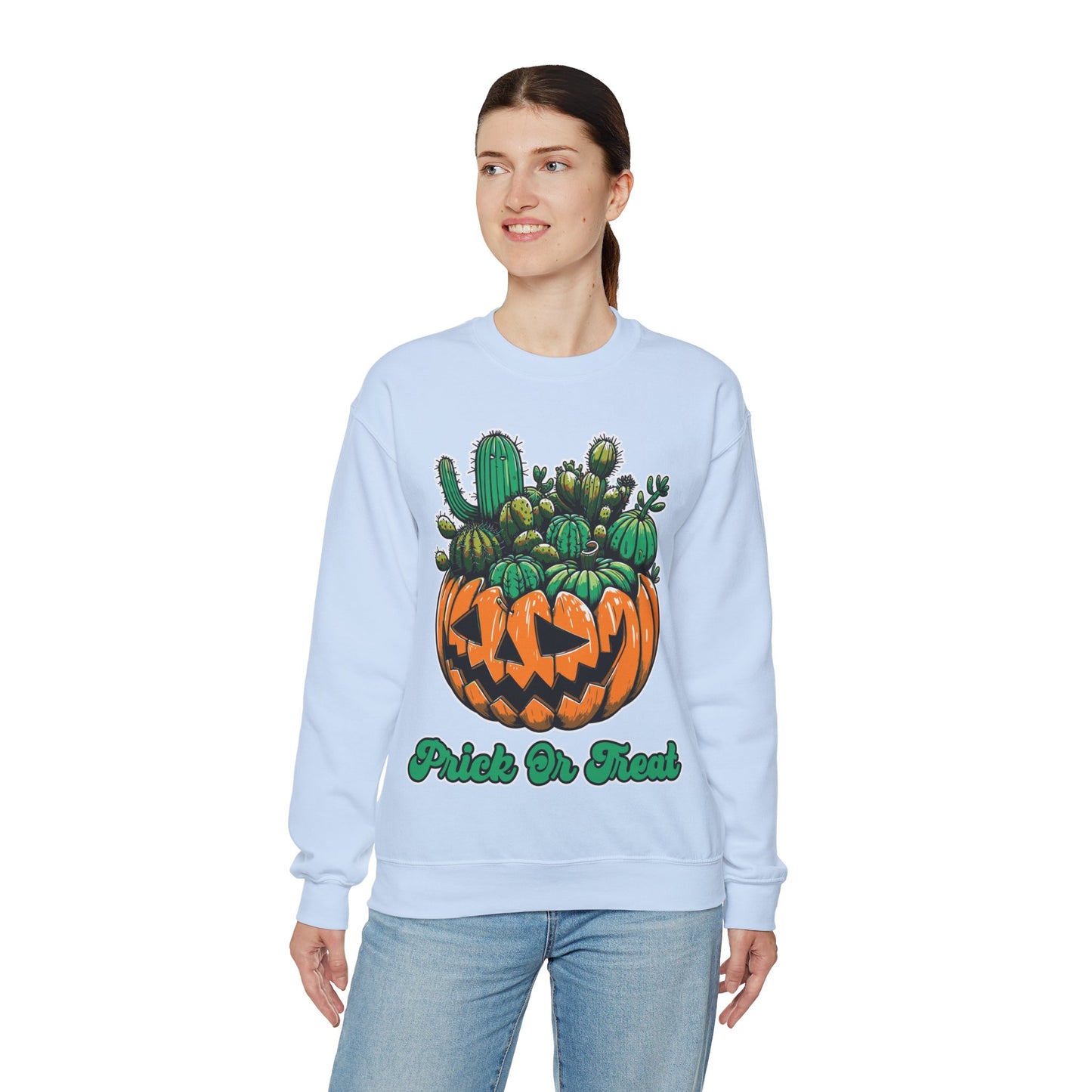 Prick or Treat Sweatshirt Halloween Cactus Succulent Sweater Funny Halloween Unisex Gardener Gift Pullover Sweat Halloween Plant Lover Gift