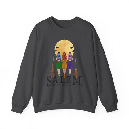 Salem Witch Company Sweatshirt Salem Sweater Vintage Witch Sweatshirt Witchy Sweat Halloween Sweatshirt Retro Salem Massachusetts Halloween