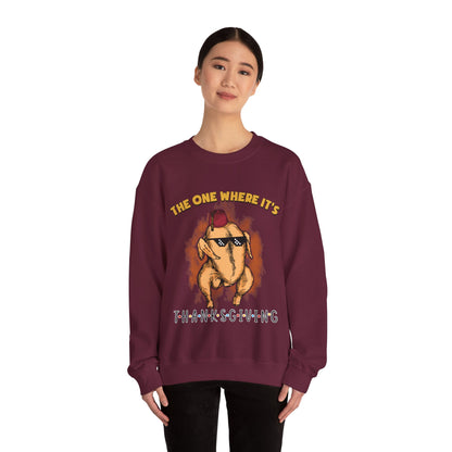 The One Where It's Thanksgiving Sweatshirt Funny Thanksgiving Friends Turkey Sweat Friends Turkey Thanksgiving Sweater Friendsgiving Gift