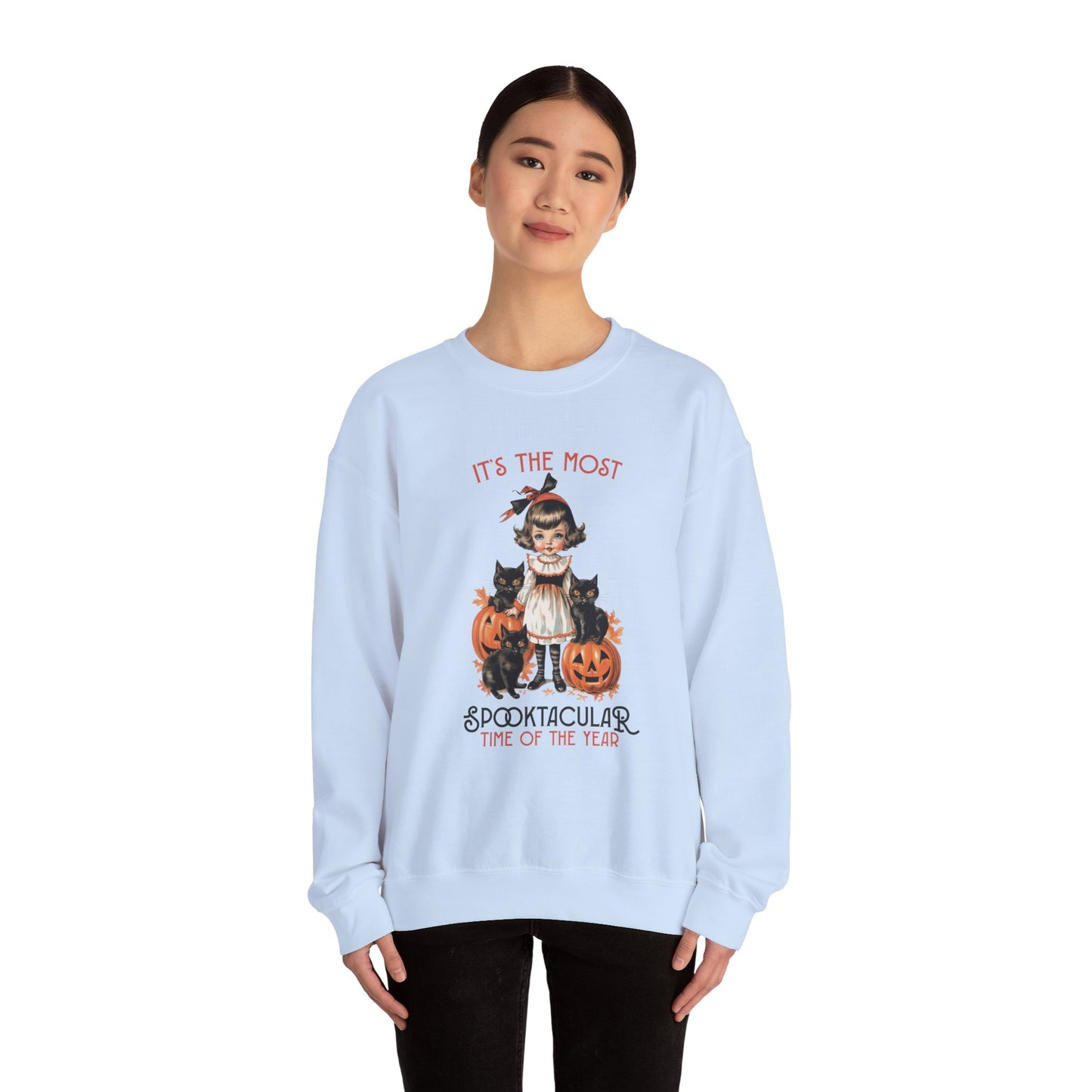 It's the Most Spooktacular Time Of The Year Halloween Sweatshirt Vintage 1950s Halloween Fall Sweater Retro Halloween Apparel Cute Unique