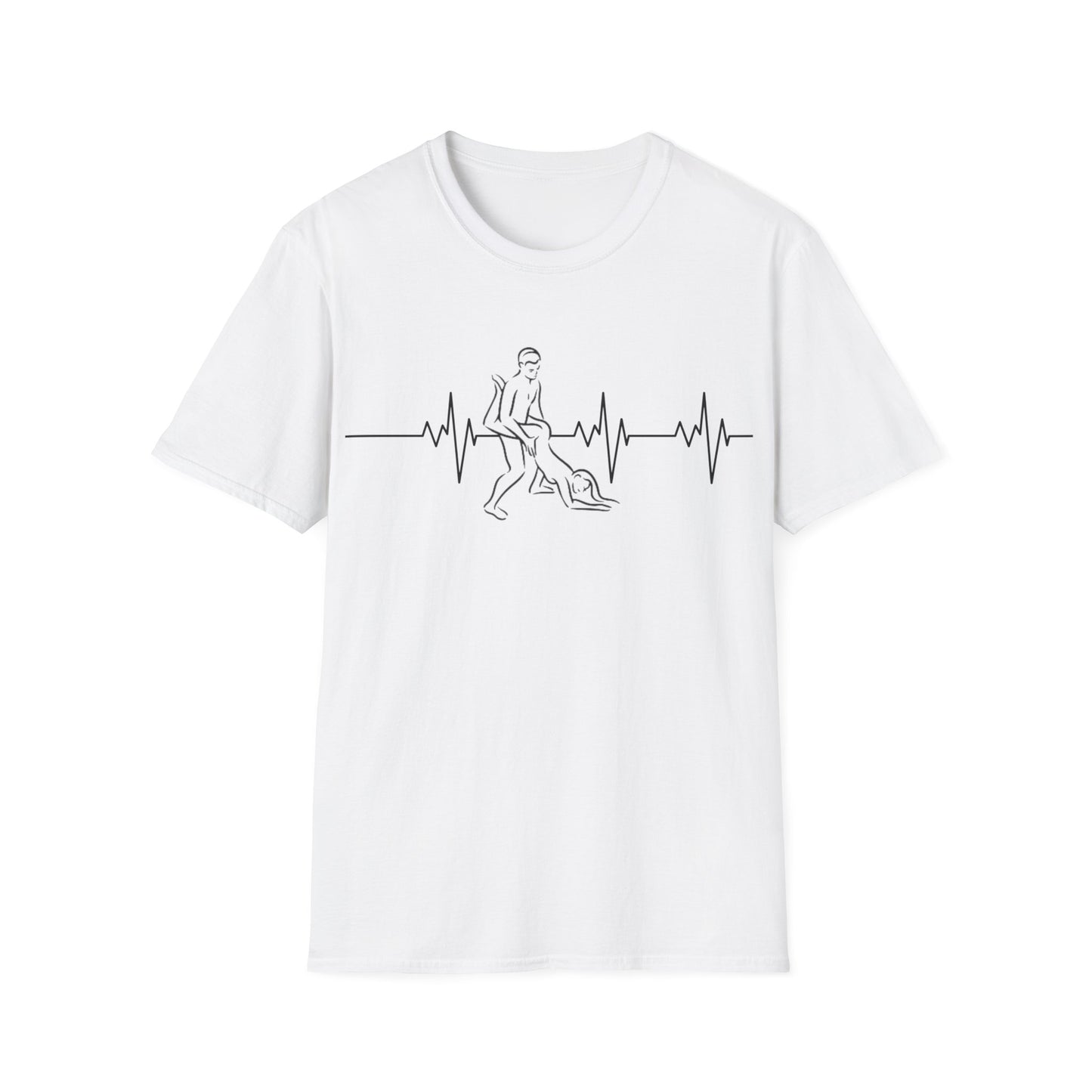 Unisex Heartbeat Kama Sutra T Shirt, Favorite Sexual Pose No.36,Erotic Sexual Desire Couples Gift,Naughty Kinky Adult T-shirt