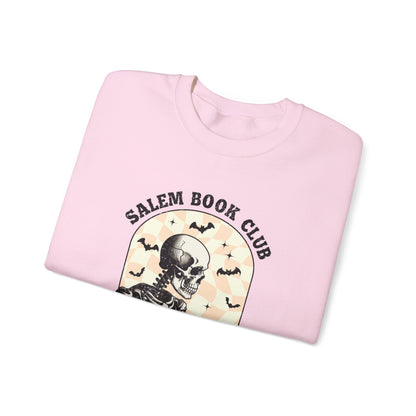 Salem Book Club Sweatshirt Halloween Sweater Witch Book Halloween Outfit Salem Massachusetts Librarian Sweatshirt Book Lover Bookworm Gift