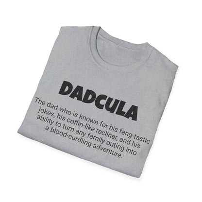 Funny Dad's Mens Softstyle T-shirt, "Dadcula", Father's Day Gift, Tee for Him, Adult Humorous Unique Novelty Apparel Present