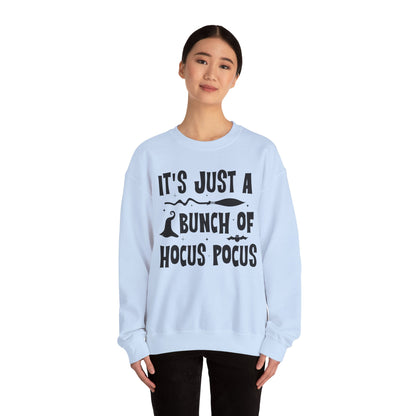 It's Just a Bunch of Hocus Pocus Sweatshirt Halloween Party Sweater Hocus Pocus Sanderson Sisters Sweatshirt Halloween Witches Party Outfit