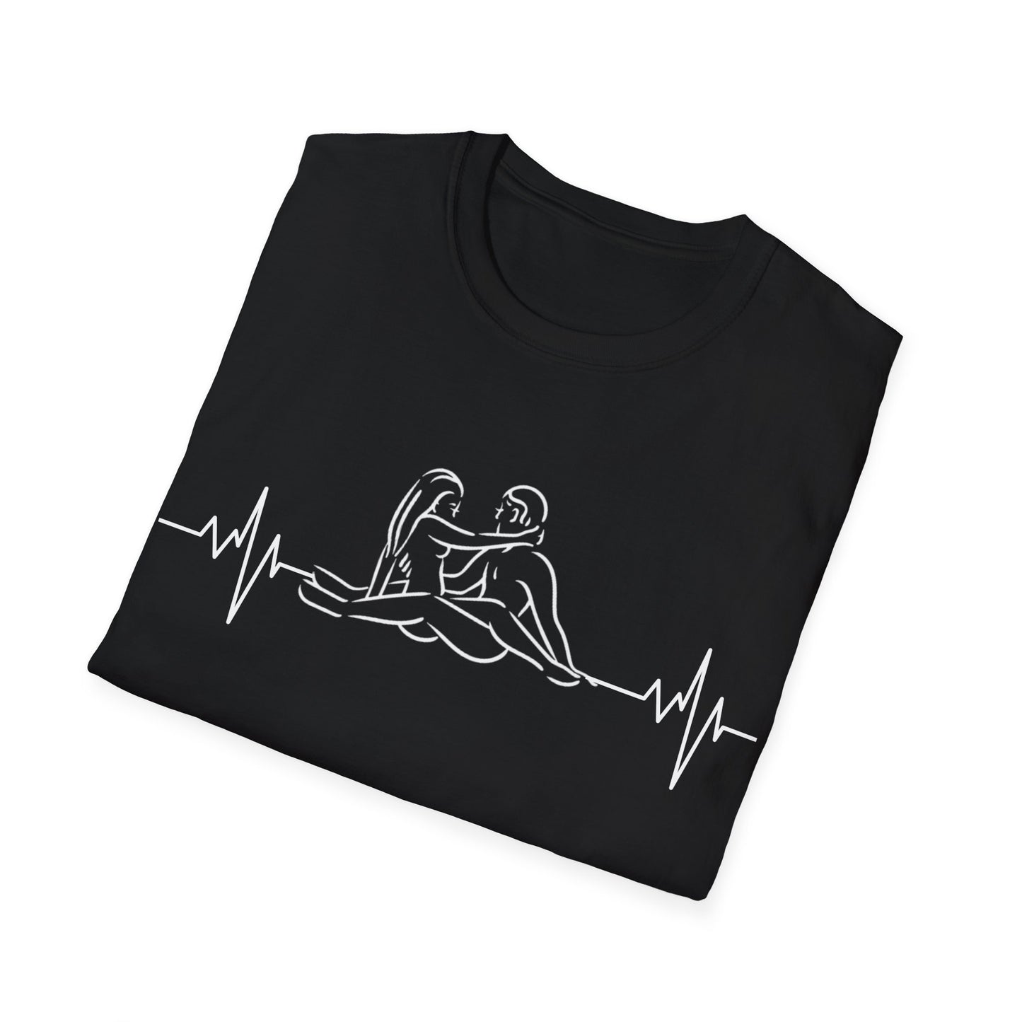 Unisex Heartbeat Kama Sutra T Shirt, Favorite Sexual Pose No.13,Erotic Sexual Desire Couples Gift,Naughty Kinky Adult T-shirt