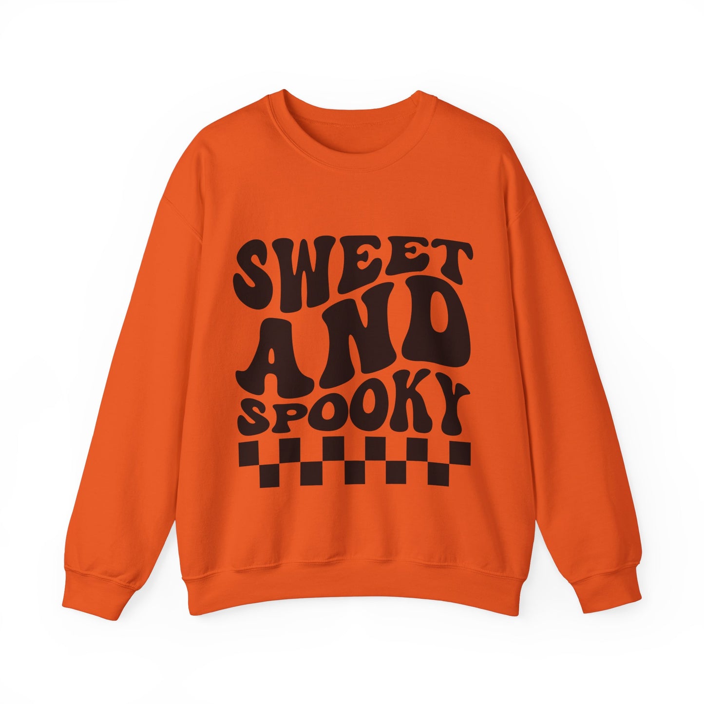 Sweet and Spooky Sweatshirt Retro Halloween Crewneck Vintage Fall Sweater Groovy Halloween Apparel Cool Funky Unique Novelty Women Gift Girl