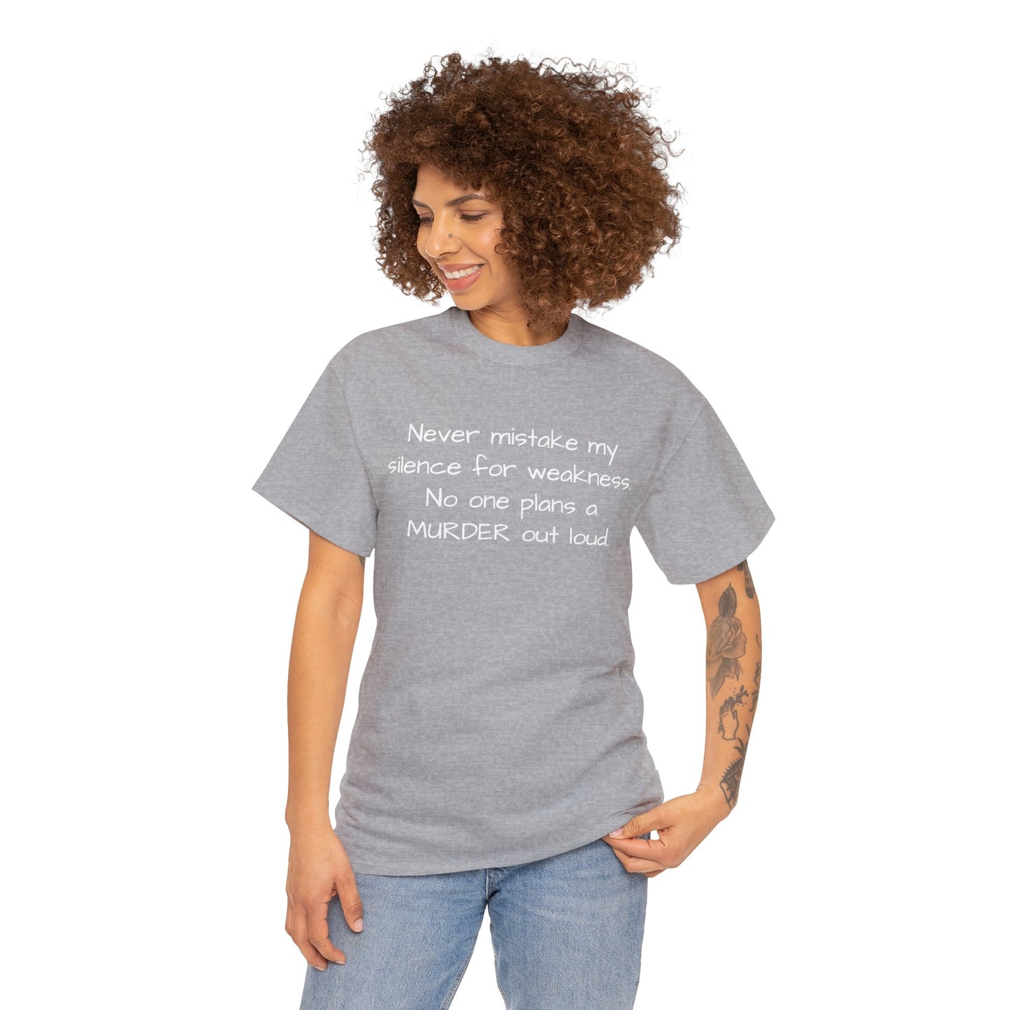 Funny Sarcastic Unisex Softsytle T-shirt, "Never mistake my silence..", Unique Him/Her Gift, Humour Novelty Gag Tee Present