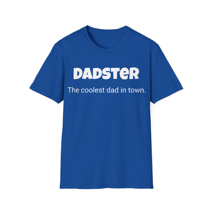 Funny Dad's Mens Softstyle T-shirt, "Dadster", Father's Day Gift, Tee for Him, Adult Humorous Unique Novelty Apparel Present