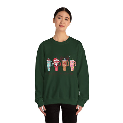 Retro Christmas Obsessive Cup Disorder Sweatshirt Funny OCD Sweater Funny Christmas Cups Crewneck OCD Lover Xmas Coffee Tee Christmas Sweat