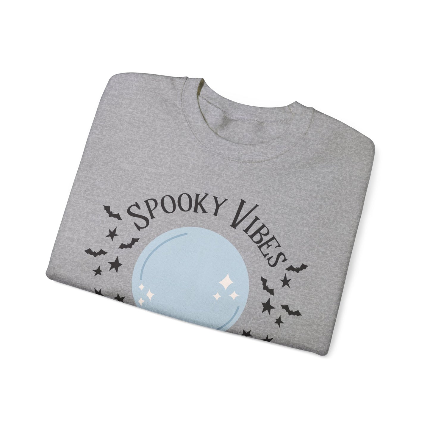 Spooky Vibes Sweatshirt Witches Sweater Crystal Ball Halloween Sweatshirt Witch Vibes Hocus Pocus Sweat Spooky Season Apparel Fall Autumn