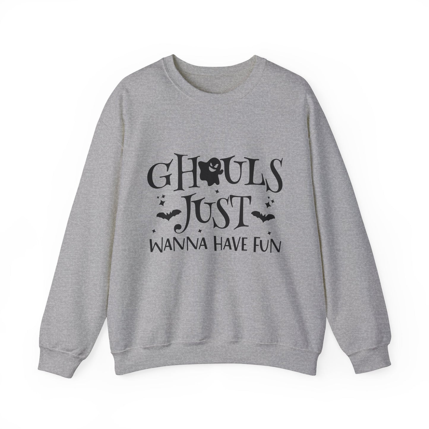 Ghouls Just Wanna Have Fun Halloween Sweatshirt Retro Fall Sweater Spooky Ghost Halloween Apparel Cute Unique Novelty Women Bridemaids Gift