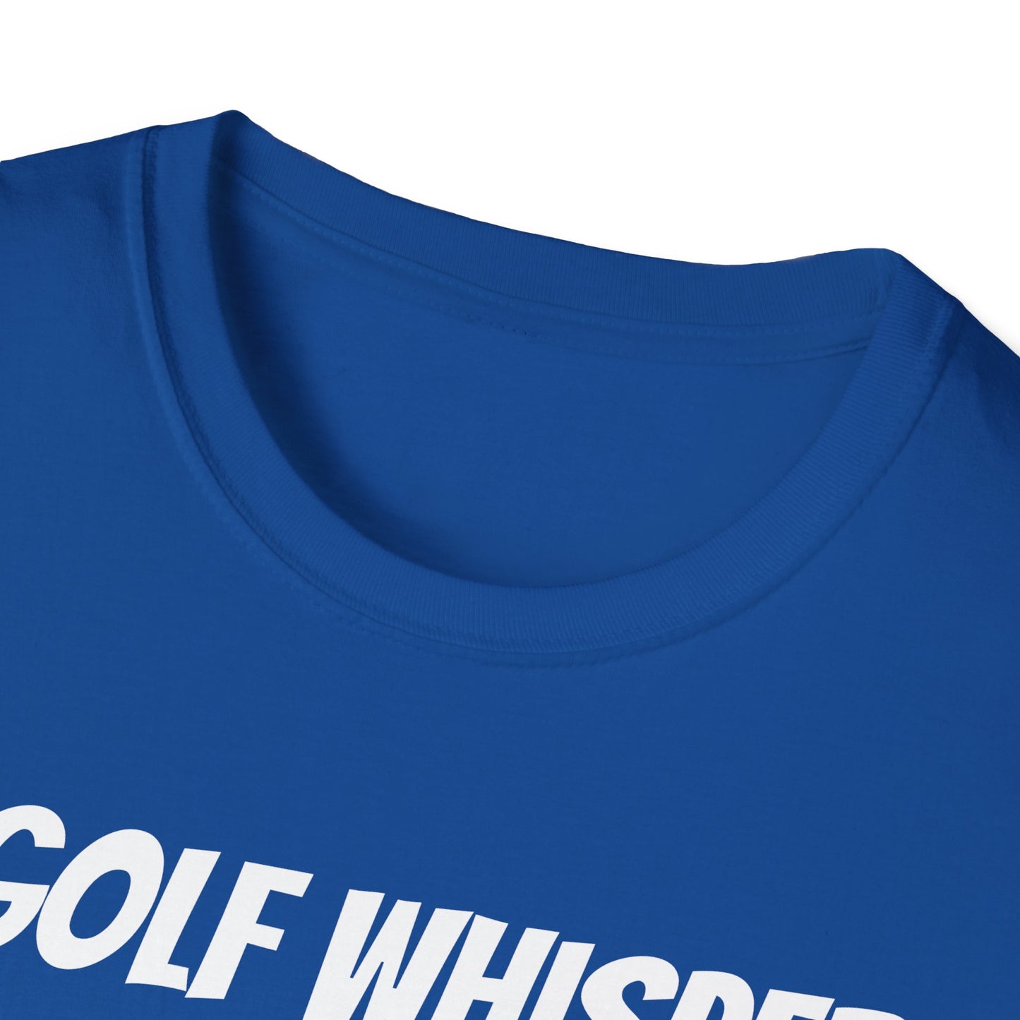 Funny Golf Dad's Mens Softstyle T-shirt, "The Golf Whisperer", Father's Day Gift, Humorous Unique Novelty Apparel Present