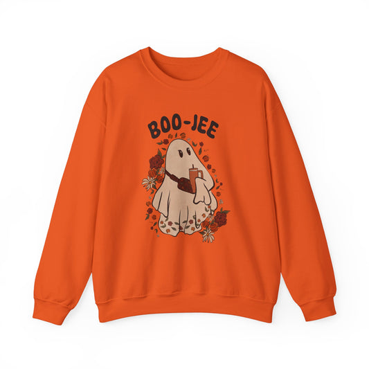 Halloween Ghost Sweatshirt Boo-Jee Spooky Ghost Sweater Vintage Retro Ghost Sweat Spooky Season Ghost Spooky Vibes Boujee Halloween Gift