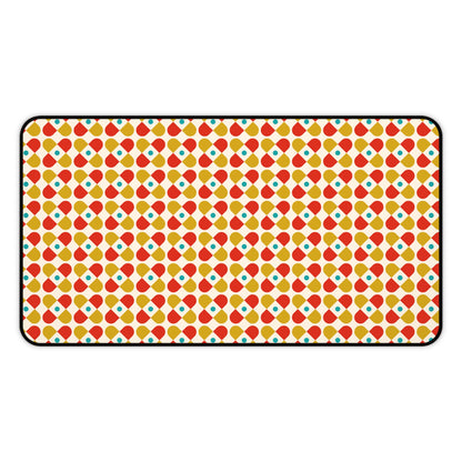 Mid Century Modern Desk Mat 1960s Retro Funky Office Desk Accessories Boho Chic Mouse Pad Hippie Groovy Vintage Desk Pad Unique Gift Idea