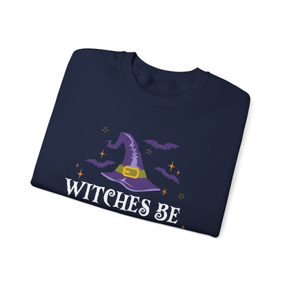 Witches be Trippin Sweatshirt Halloween Witch Sweater Funny Halloween Sweatshirt Witchy Halloween Outfit Salem Witch Apparel Spooky Season