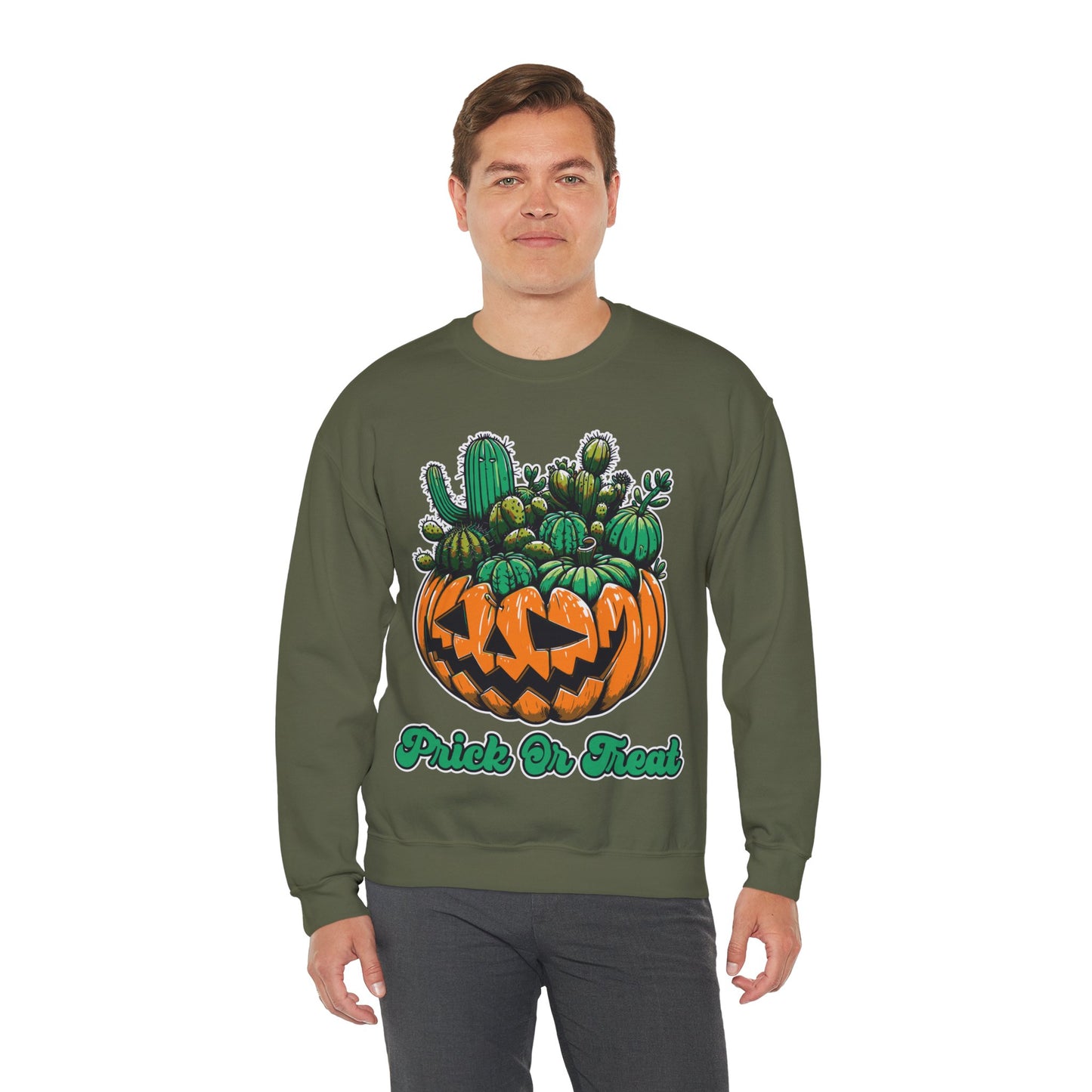 Prick or Treat Sweatshirt Halloween Cactus Succulent Sweater Funny Halloween Unisex Gardener Gift Pullover Sweat Halloween Plant Lover Gift