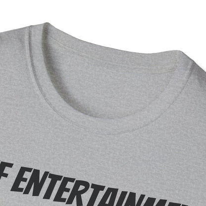 Funny Dad's Mens Softstyle T-shirt, "Chief Entertainment Officer", Father's Day Gift, Humorous Unique Novelty Apparel Present