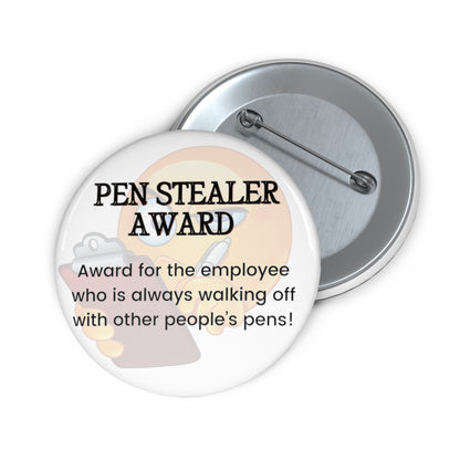 Funny Office Award Pin Button Pen Stealer Award Pin Work Party Funny Coworkers Gift Funny Year End Office Pins Office Badges Employee Xmas