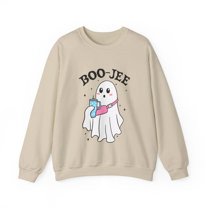 Halloween Boo-Jee Sweatshirt Boujee Ghost Sweater Cute Ghost Halloween Sweatshirt Boo-Jee Funny Halloween Spooky Season Pullover Sweater