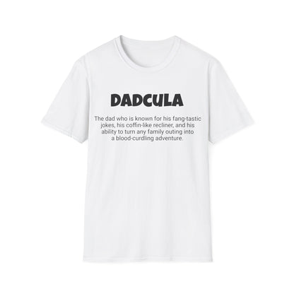 Funny Dad's Mens Softstyle T-shirt, "Dadcula", Father's Day Gift, Tee for Him, Adult Humorous Unique Novelty Apparel Present