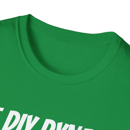 Funny Dad's Mens Softstyle T-shirt, "The DIY Dynamo", Father's Day Gift, Tee for Him, Adult Humorous Unique Novelty Present