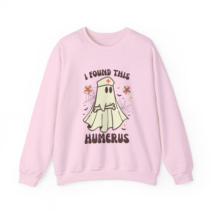 I Found This Humerus Sweatshirt Funny Halloween Sweater Nursing School Clothing Halloween Nurse Sweatshirt Nicu Nurse Sweater Spooky Nurse