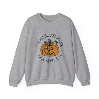 Oh My Gourd Becky Sweatshirt Funny Fall Sweater Friendsgiving Sweatshirt Cute Thanksgiving Sweater Autumn Aesthetic Apparel Fall Pun Sweater