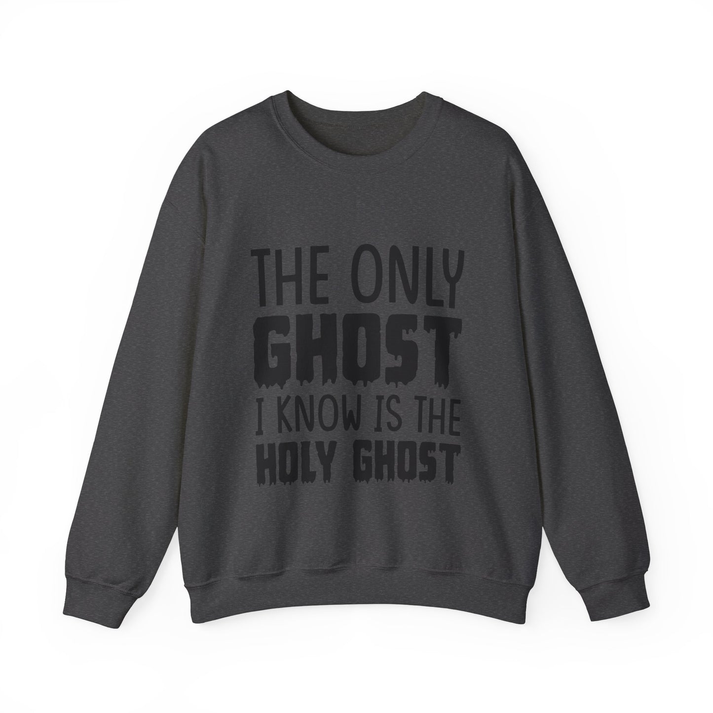 The Only Ghost I Know Is The Holy Ghost Sweatshirt Funny Christian Sweatshirt Funny Halloween Sweater Halloween Gift Cute Halloween Apparel