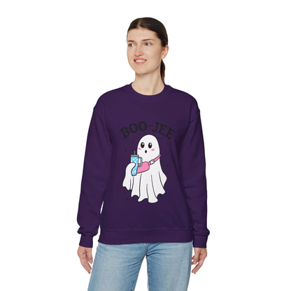 Halloween Boo-Jee Sweatshirt Boujee Ghost Sweater Cute Ghost Halloween Sweatshirt Boo-Jee Funny Halloween Spooky Season Pullover Sweater