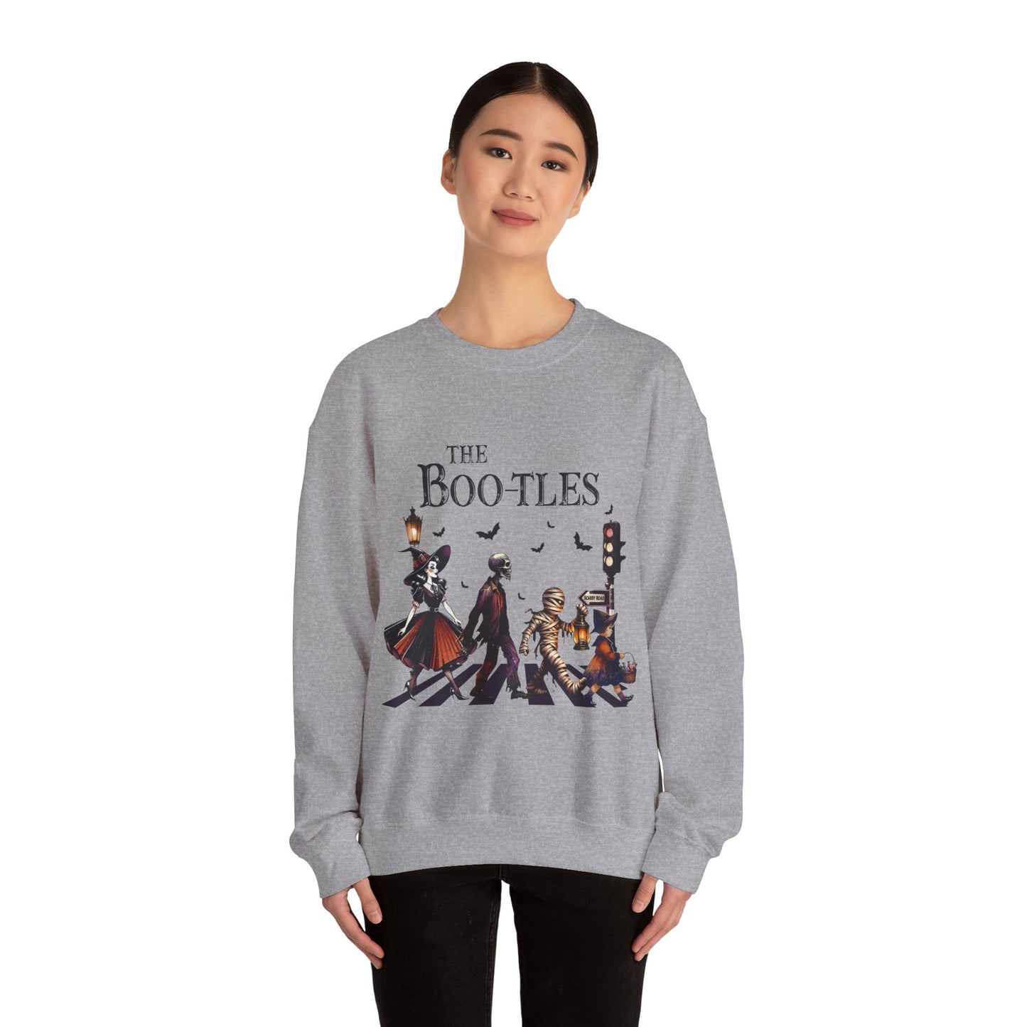 The Boo-tles Sweatshirt Funny Halloween Sweater Spooky Season Pullover Vampire Witch Monsters Sweater Boo Music Sweatshirt Retro Halloween