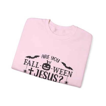 Are You Fall-O-Ween Jesus Sweater Christian Sweatshirt Fall Religious Sweater Matthew 4:19 Bible Verse Sweatshirt Falloween Jesus Halloween