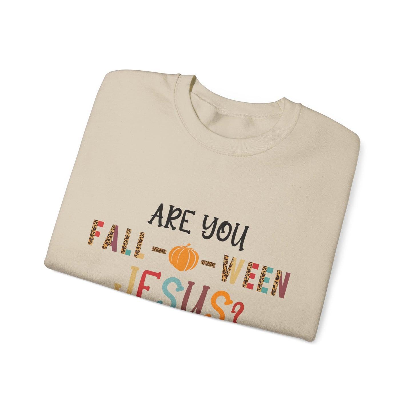 Are You Fall-O-Ween Jesus Sweatshirt Christian Retro Halloween Sweater Religious Fall Crewneck Follow Jesus Sweat Matthew Bible Verse 4:19