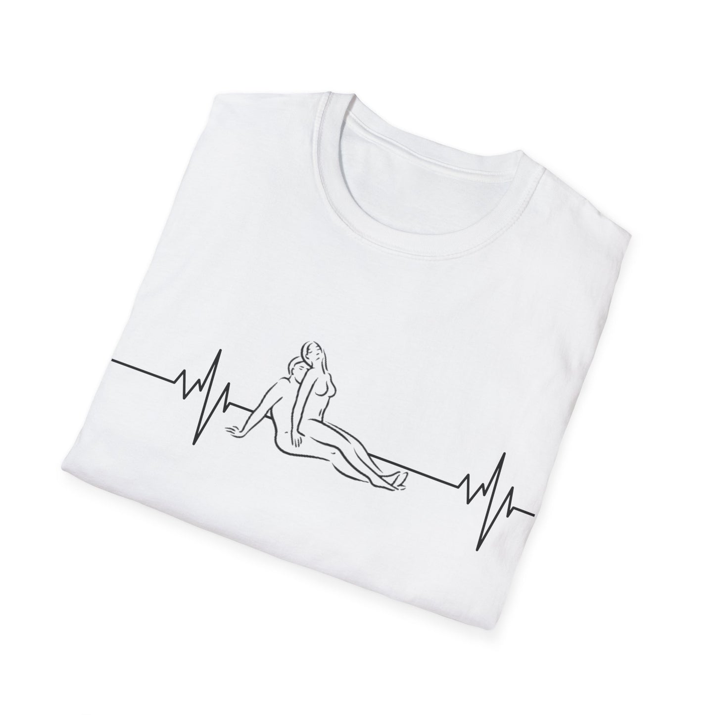 Unisex Heartbeat Kama Sutra T Shirt, Favorite Sexual Pose No.34,Erotic Sexual Desire Couples Gift,Naughty Kinky Adult T-shirt