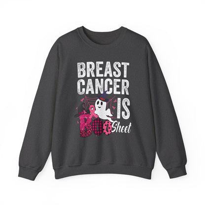 Breast Cancer Is Boo Sheet Sweatshirt Funny Halloween Sweater Breast Cancer Halloween Apparel Cancer Tee Warrior Breast Cancer Survivor Gift